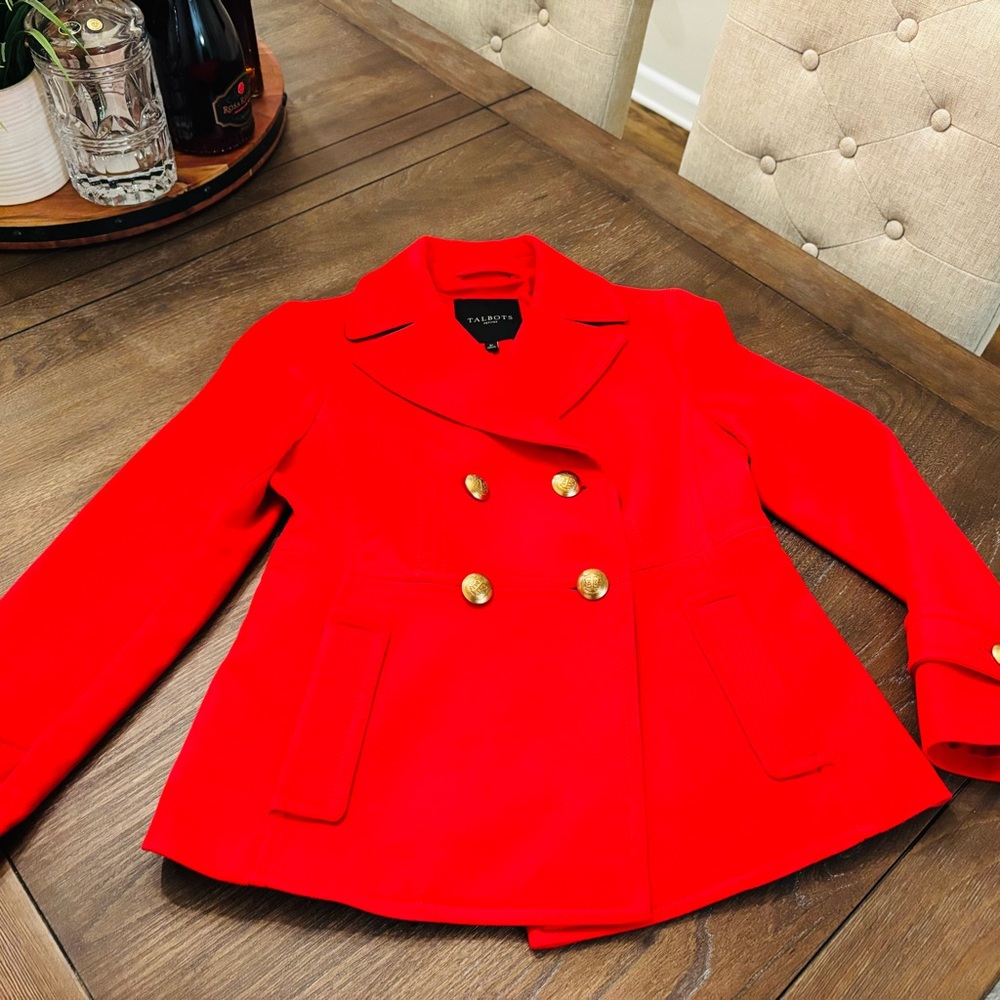 Talbots Double Breasted Pea Coat - image 5
